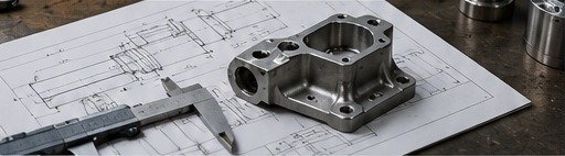 Technical drawing and machined component